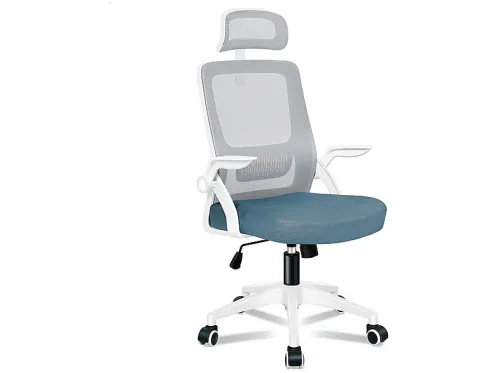 Silla de oficina | ALFORDSON Diseño de curva en S y materiales de alta calidad, Gris