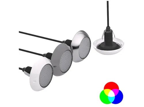 Foco LED para piscina | Proyector 150 Easy Way Colores Rgb - Inox BS LIGHT, Acero