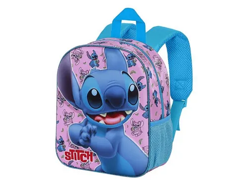 Mochila infantil | Stitch 3D Elite STITCH, 85% poliéster, 15% EVA, 1 Cine y TV Azul