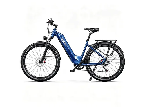 Bicicleta urbana | ONESPORT OT05-Azul profundo, Bicicleta eléctrica, 250W, Azul profundo