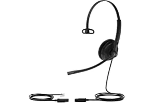 Auriculares de oficina | YHS34LITEMONO YEALINK, Circumaurales, Negro