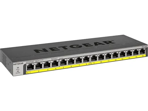 Switch | GS116PP-100EUS NETGEAR, Negro