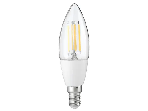 Bombilla inteligente | ALECTO SMARTLIGHT130, Casquillo E14, Regulador de intensidad, Blanco neutro, Blanco cálido