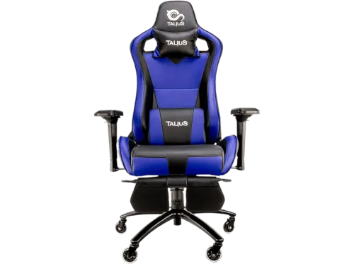 Silla gaming | TALIUS TAL-CAIMAN-BLU, reposabrazos 4D (ajustable en altura, anchura y profundidad, también se puede girar), hasta 120,0 kg, Negro