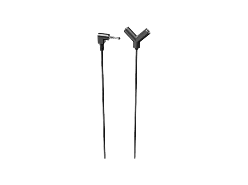 Cable audio | ISY IAU-1010, 3.5 mm jack - 3.5 mm out, 12 cm de Longitud, Negro