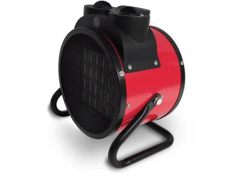 Calefactor cerámico | HJM CT994 Calefactor Cerámico, Alta Potencia, Termostato Regulable, 3 Niveles de Potencia, 3000 W, 3 niveles de calor, Rojo