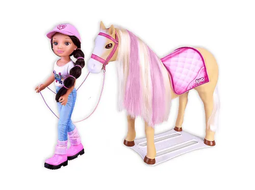 Muñeca | GIOCHI PREZIOSI Nancy un Día con su Caballo, 45 cm, 3 año(s), Plastico