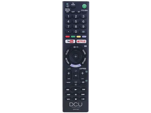 Replacement TV remote control | Mando a distancia para televisores Sony LCD/LED DCU ADVANCE TECNOLOGIC, Negro