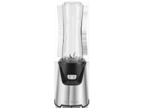 Batidora de vaso | PROFICOOK SM 1153, Batidora para Smoothies, 2 Recipientes Portátiles 0,6L, Sin BPA, Cuchillas Acero Inoxidable, 400 W, 0.6 l, Plata