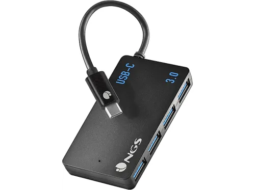 HUB USB C | WONDERIHUB4 NGS, Negro