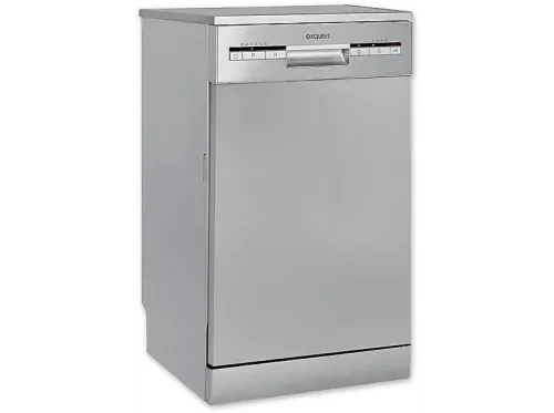 Lavavajillas libre instalación 45 cm | EXQUISIT GSP9109-030E, Clase energética E, programa rápido 30 min, 9 servicios, 6 programas, 448 mm, Transparent