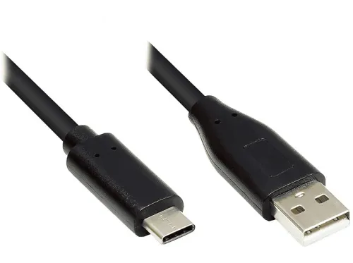 Cable USB | ALCASA GC-M0117, USB 2.0, USB-C, microUSB, Negro