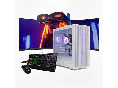 Pack PC Gaming | NEOPC Nox Infinity IOTA, Core™ 9, 16 GB RAM, 1 TB SSD, GeForce RTX™ 5060, Windows, Monitor 34 " UWQHD, Blanco