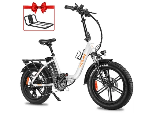 All Terrain Bike (ATM) | VITILAN U7, Bicicleta eléctrica, 250 W, Blanco