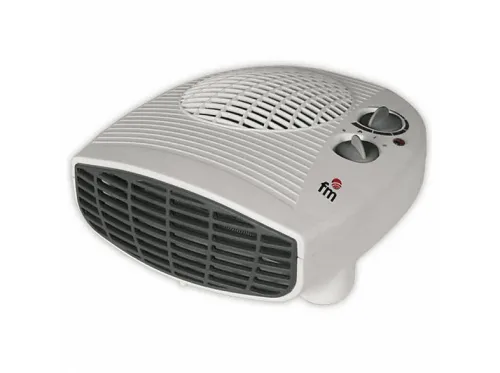 Calefactor portátil | FM CALEFACCIÓN MALLORCA, 2000 W, 2 niveles de calor, Blanco