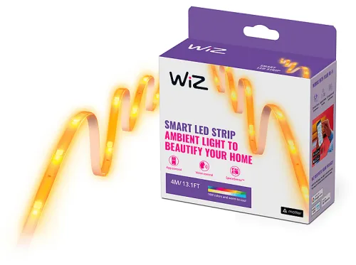 Tira LED | WIZ Lightstrip Base, Control por voz, Multicolor