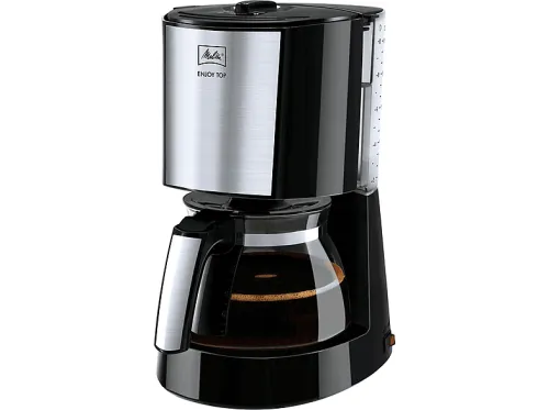 Cafetera de goteo | MELITTA 1017-04, 1000 W, 1,25 l, 10 tazas, Negro