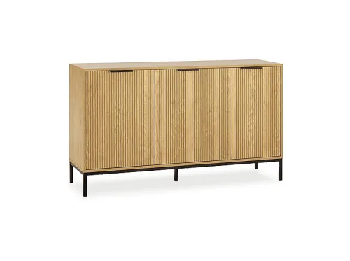 Aparador | VS VENTA-STOCK Mónica 3 puertas color Roble, , 140 cm x 80 cm x 40 cm, Marrón