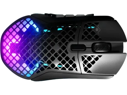 Ratón gaming | SteelSeries Aerox 9 Wireless, Inalámbrica, 2,4 GHz y Bluetooth 5.0, 18000 DPI, 180h Autonomía, 18 Botones, Negro