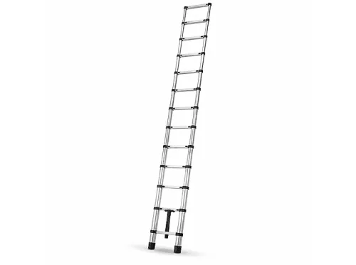 Escalera Telescópica | Plegable 3,8 m LORVIK, Plata