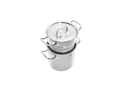 Olla | FISSLER Colección Original Profi Multistar con tapa 20cm, 6 l, Acero inoxidable, Acero