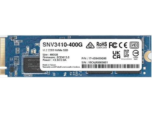 Disco duro SSD interno 400 GB | SYNOLOGY SNV3410-400G, Externo, Not available