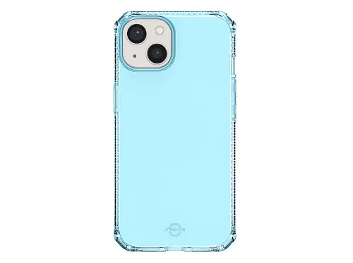 Carcasa | ITSKINS ITSPECLEARIP1354LB, Compatible con Apple iPhone 13 mini, Azul