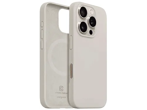 Carcasa para móvil | GÉNÉRIQUE CRGCOLRMIP1669PSTN, Compatible con Apple iPhone 16 Pro Max, Beis