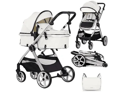 Carrito de bebé | Duo convertible VISTA Biscotta CHIPOLINO, Crema