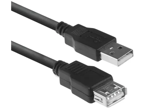 Cable USB | ACT AC3040, USB 2.0, USB-A, USB-A, Negro