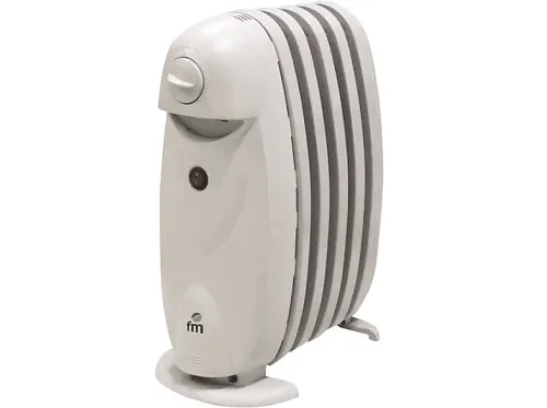 Radiador de aceite | FM CALEFACCIÓN R5-Mini, 500 W, 1 niveles niveles de calor, 5 elementos, Blanco