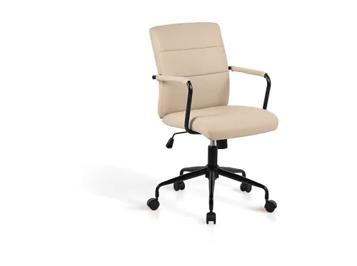 Silla de oficina | HISPANOHOGAR 75302, hasta 120 kg, Crema