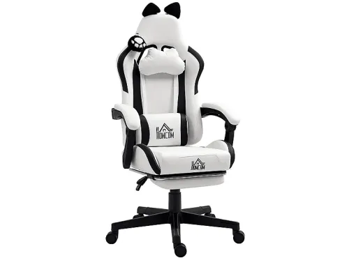 Silla gaming | HOMCOM 921-794V00WT, Blanco