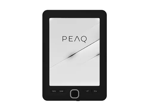 eBook | PEAQ Basic, 6", 4GB, 1024x758 pixels, 16 Niveles de Gris, Incluye Funda Protectora, Negro