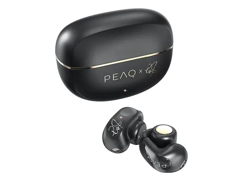 Auriculares True Wireless | PTW 4000 RW OPEN EAR PEAQ, Control remoto, Bluetooth, Negro