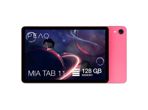 Tablet | PEAQ MIA TAB 11, 11" HD, 4GB RAM, 128 GB, Android 15, WiFi 5, IPS Incell, Allwinner A523, 6.000mAh, Rojo