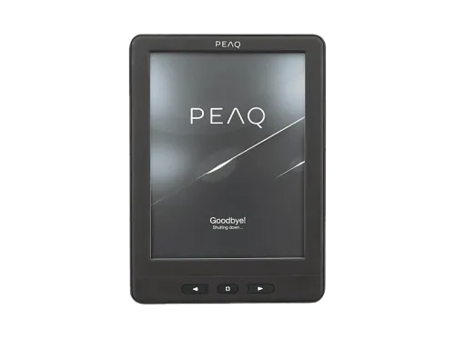 eBook | PEAQ Paperlight, 6", 4GB, 1024x758 pixels, 16 Niveles de Gris, Incluye Funda Protectora, Pantalla Retroiluminada, Negro