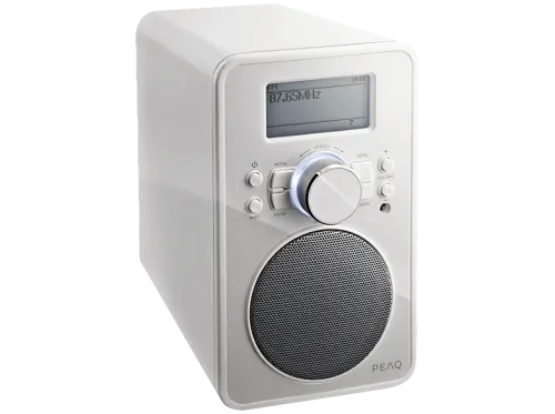 Radio despertador | Peaq PDR210-W Blanco Sintonizador FM, Radio por Internet, WiFi