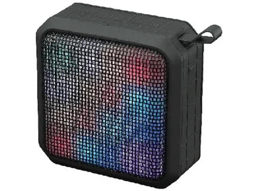 Altavoz Inalámbrico | Peaq Ppa34Bt-B, 3W, Bluetooth, Luces Led, Negro