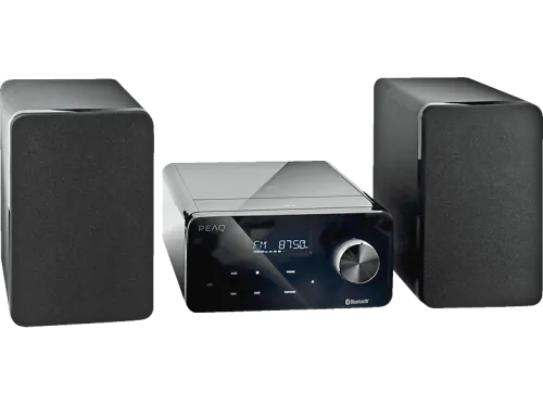 Microcadena | PEAQ PMS200BT-B, Negro, Bluetooth