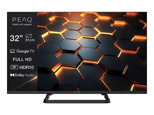 TV DLED 32" | PEAQ PTV 32GF-5025C/GOOGLE/FHD, Full-HD, -, Smart TV, Negro