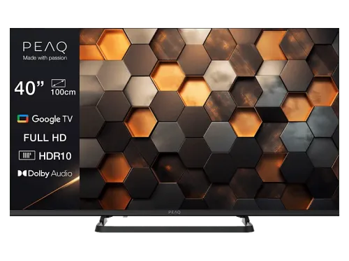 TV LED 40" | PEAQ PTV 40GF-5026C, Full-HD, Smart TV, DVB-T2 (H.265), HDR10, Dolby Audio, Triple Tuner, Negro