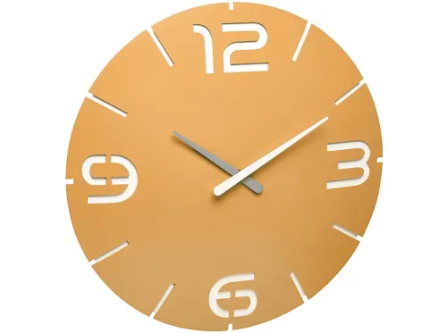 Reloj de pared | CONTOUR TFA, Blanco, Amarillo