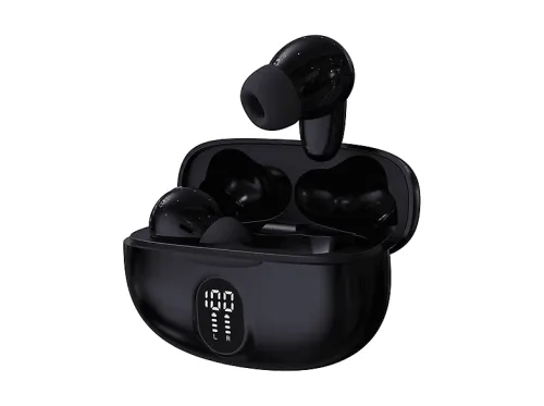 Auriculares inalámbricos | Denver TWE-57B BLACK 100% PEAKPOWER, Circumaurales, Bluetooth, varios