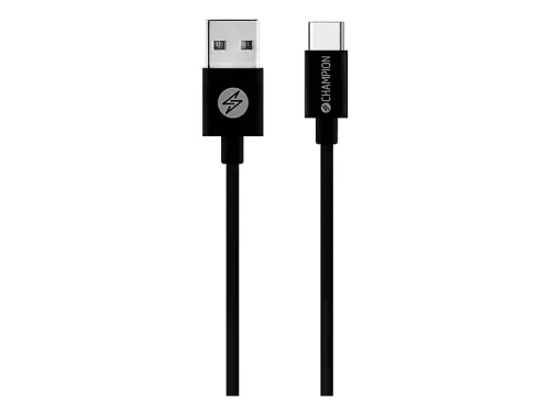 Cable USB | CHAMPION 52221, USB 2.0, USB-C 2.0, USB-A 2.0, Negro