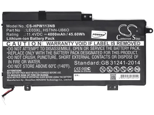 Batería | POWERY Batería compatible con HP Modelo LE03XL
