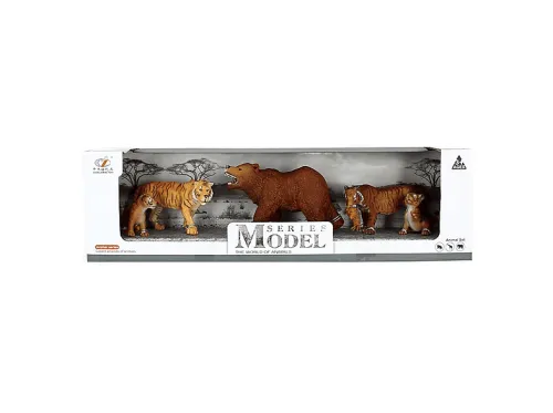 Animal de juguete | DRIM DISCOUNT Set Figuras Tigres y Oso, 13 cm, 3 año(s), Plastico