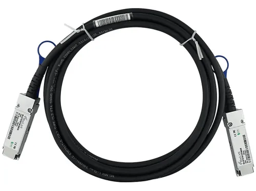 Cable de fibra óptica | BLUEOPTICS FN-CABLE-QSFP56-DAC-L50CM-BL, Negro