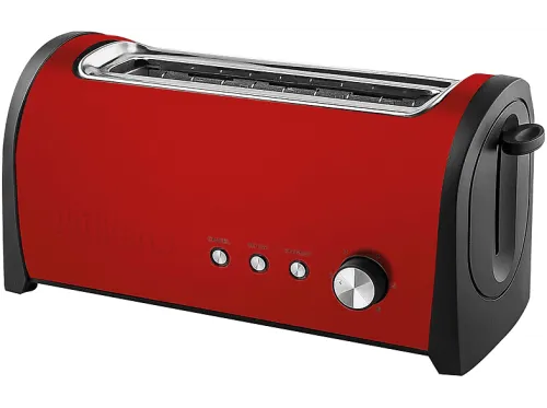 Tostadora | KUKEN 33779, 1000 W, 1 ranuras, 1 rebanadas, 6 niveles tostado, Rojo