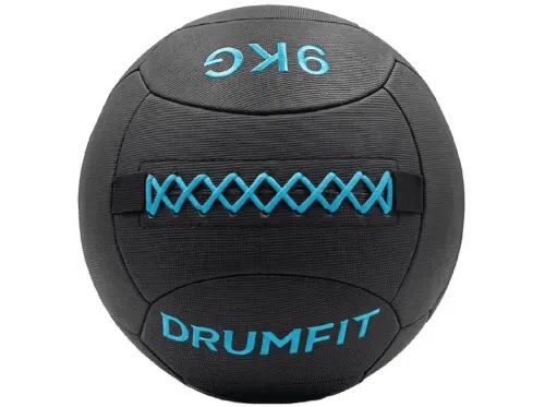 Balón medicinal | CECOTEC Drumfit WALLPRO-KV 9Kg, Negro